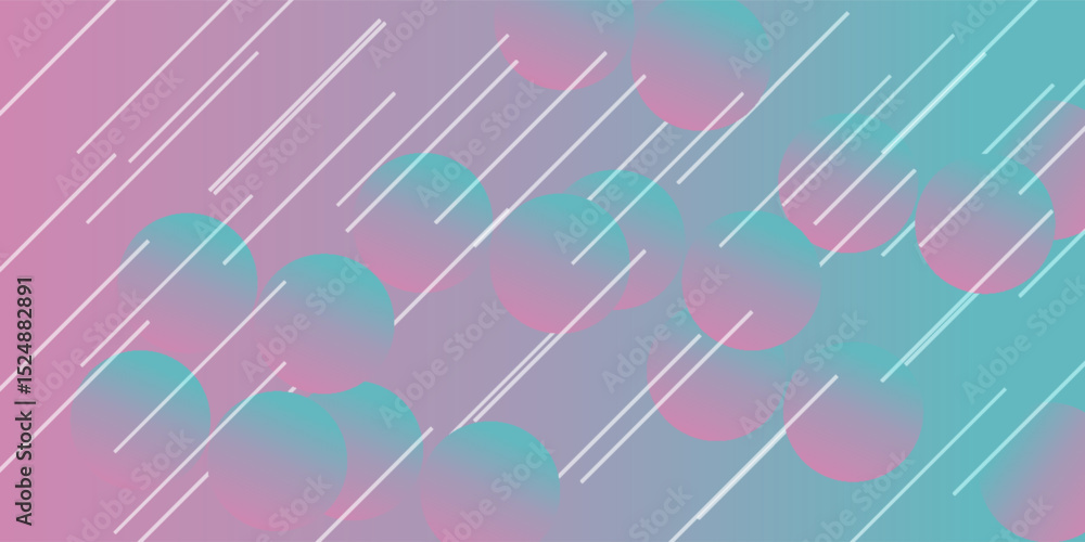 Poster abstract background with gradient orbs. vector illustration.vector