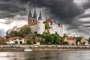 Das Wahrzeichen von Meißen, die Albrechtsburg mit Dom 1