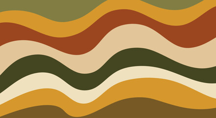 Fototapeta premium Wavy Pastel Stripe Background – Soft Abstract Flowing Color Pattern