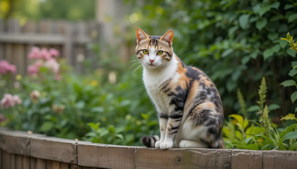 Obraz premium cute cat and cat lover