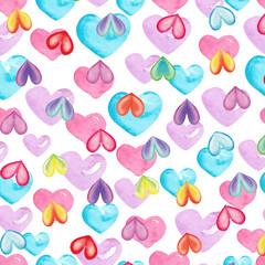 seamless pattern with hearts