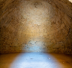 Greece, Peloponnese, Mycenae - 31 March 2024 - View of the Tomb of Clytemnestra in the ancient site of Mycenae