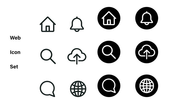 Web icon set
