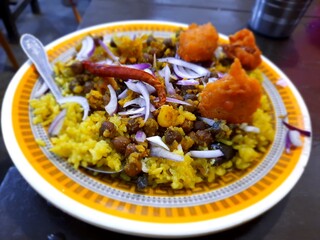 Fried rice with chicken. Bangladeshi traditional special biryani recipe with rice and chicken