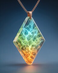 Scent-based therapy using natural essential oils and botanicals, A stunning resin pendant showcasing vibrant colors and design. Designed for holistic wellness with scent-based therapy practices