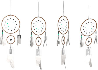 vector illustration design decorative ornament dream catcher