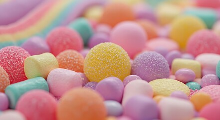 gummy candy red blue green purple orange candy powdered sugar glitter sequins bubbles colorful rainbow icing sweet sky dreamy gummy bears colorful gorgeous candy house lollipop marshmallow