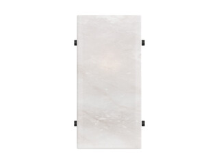 Ponti Alabaster Sconce S , blackened brass with alabaster , Elegant Lighting Fixture Against white...