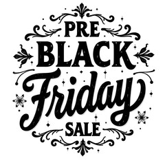 Obraz premium Vintage Black Friday Sale Poster Design