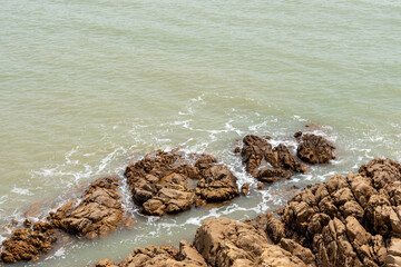 sea waves and rocks