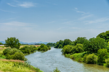 river in summer