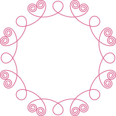 Pastel Wavy Decorative Frame Border