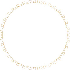 Naklejka premium Pastel Wavy Decorative Frame Border