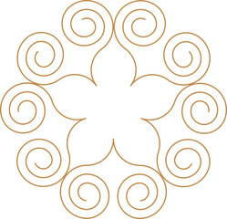 Pastel Wavy Decorative Frame Border