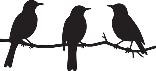 bird silhouette, flying bird vector, perched bird outline, feathered animal design, songbird sketch, avian profile image, bird in flight silhouette, beak and wings clipart,