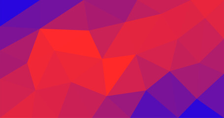 Abstract low polygonal geometric background. Triangles of different colors