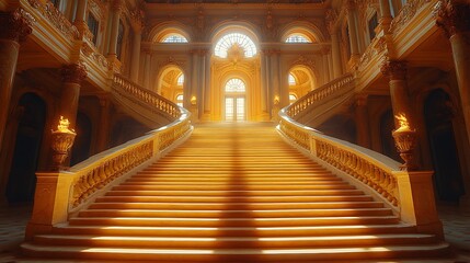 Fototapeta premium Grand staircase in a historic building