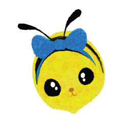 Naklejka premium hand-drawn bee