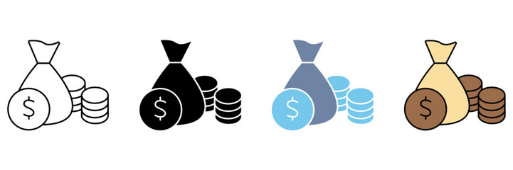 MONEY concept line icon. Simple element illustration.