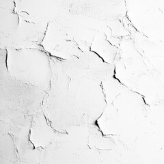 Obraz premium Cracked, textured white surface; aged, weathered appearance