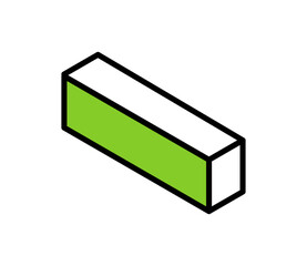 シンプルな箱のイラスト　アイソメ
