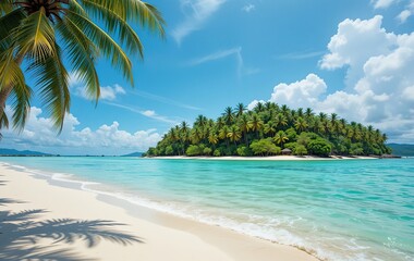 Tropical Island Escape Video Background Design