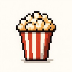 Pixel Art Popcorn Bucket