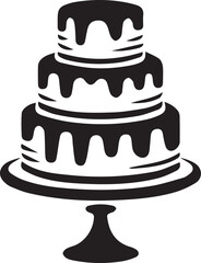 cake illustration, dessert silhouette, layered cake vector, birthday cake graphic, sweet treat shape, celebration cake art, wedding cake vector, pastry silhouette, icing cake design, chocolate cake il