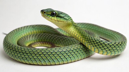 Obraz premium Chrysopelea ornata on studio background