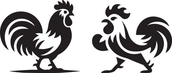 chicken silhouette, farm animal silhouette, poultry vector, hen outline, rooster silhouette, barnyard bird clipart, chicken logo design, rural animal art, silhouette chicken clipart,
