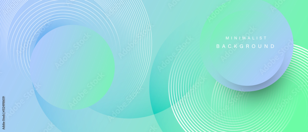 Leinwandbilder Minimal abstract background with circular lines