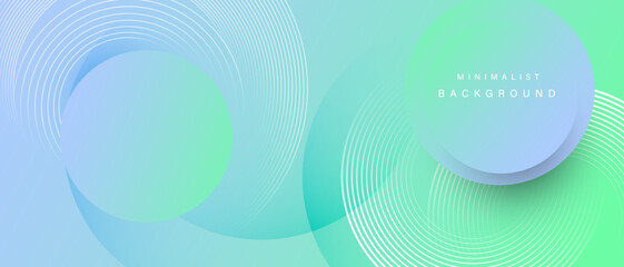 Minimal abstract background with circular lines