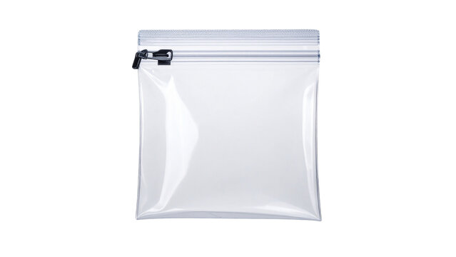 Plastic zipper bag  isolated on white background