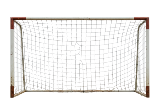 Isolated Football Goal with Net