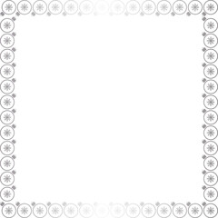 Golden christmas decoration frame. Festive greeting template with Christmas toy elements