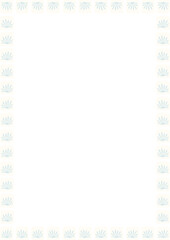 Ice cubes frame. Christmas decoration background border with empty space for your text