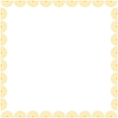 Summer sunrise frame. Sunny morning template. Frame with empty space for your text