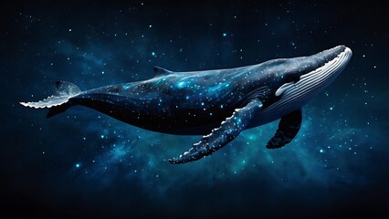 Whale Swimming Through the Cosmos