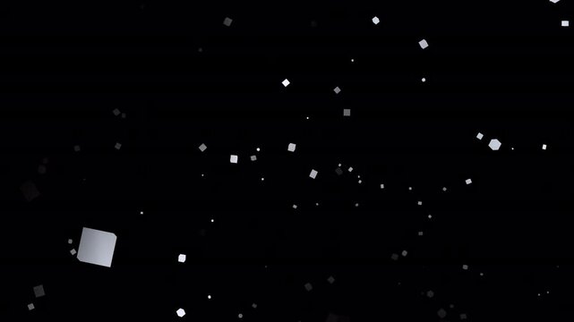 Cubic Order on the Edge of Black: A Story of Solid Background Layers - Suited for Branding Interfaces, Web Hero Sections, Tech Prints, Presentation Covers, and Media Kits