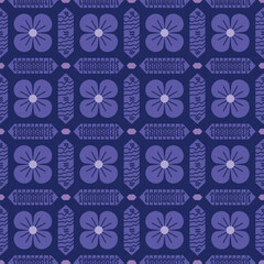 Batik Flower Pattern Indonesia Javanese Ornament Ethnic Fabric Culture Vintage floral
