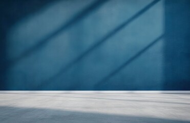 Teal Wall with Light Floor Shadows, Interior Design, Room Mockup , interior design, room mockup