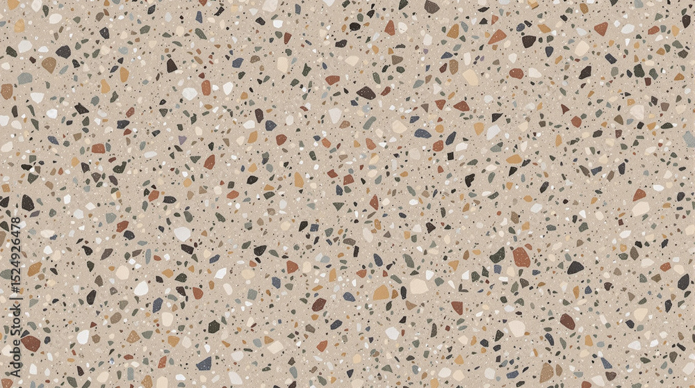 Poster terrazzo texture pattern: a macro shot showcases a close-up view of the mesmerizing terrazzo texture