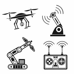 Drones & Robotics
icon set bundle , vector art & svg 