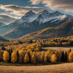 autumn landscape in the mountains