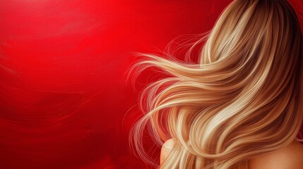 red wall with white frame