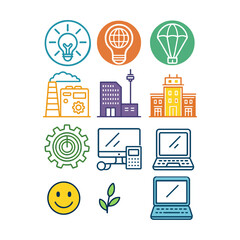 Modern Minimalist Icons for Business & Tech22.ai