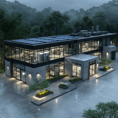 Harnessing sustainable technology ai-managed solar-powered data center in a clean energy environment