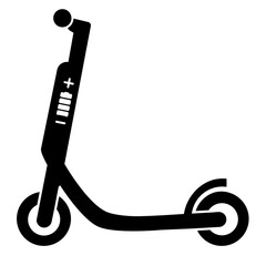 Electric Scooter Icon or Symbol
