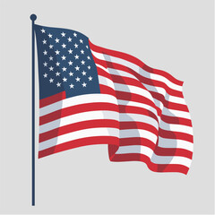 Fototapeta premium Illustration of United States of America Flag