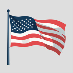 Fototapeta premium Illustration of United States of America Flag